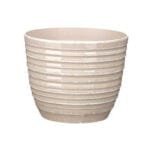 MACETA RAYAS GRIS 30X26 CM