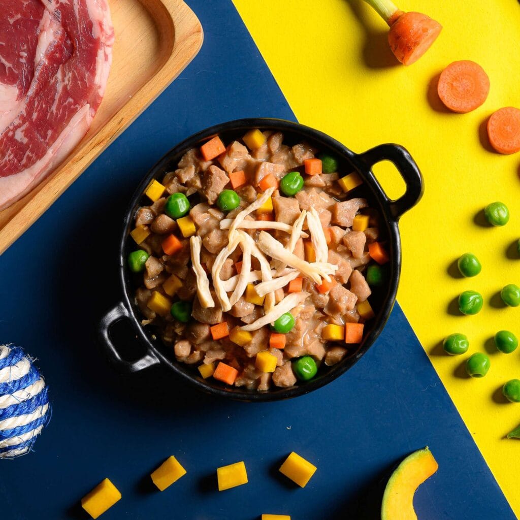 mooc603 pouch de ternera y verduras para perros moochie peso ideal 85 g detalle 15211