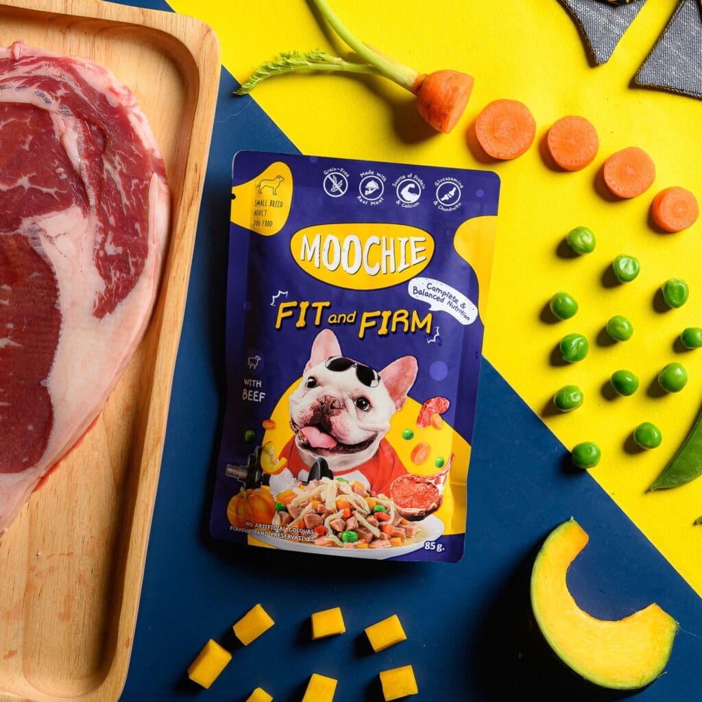 mooc603 pouch de ternera y verduras para perros moochie peso ideal 85 g detalle 15212