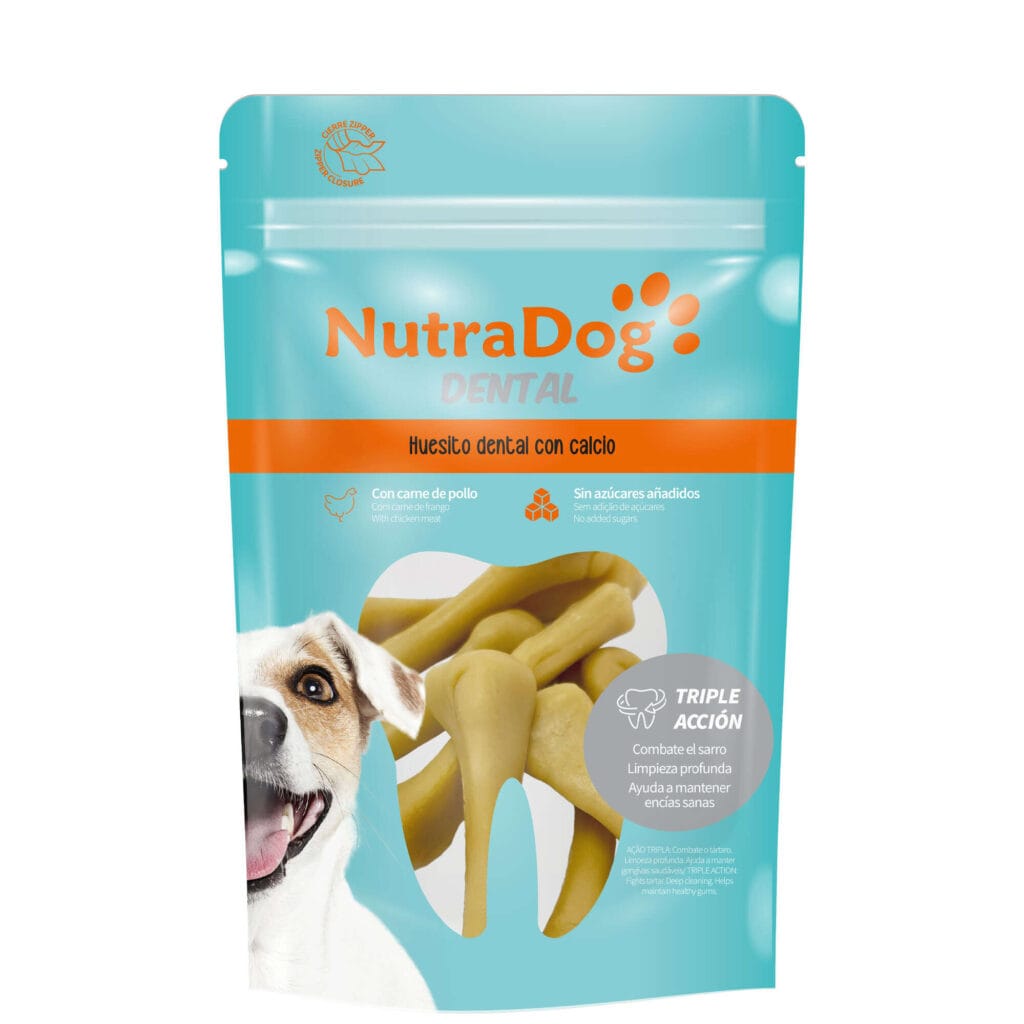 ntdd20 huesitos con calcio nutradog dental 100 g empaquetado 16084