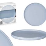 PLATO POSTRE LISO AZUL 20 CM