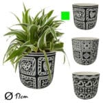 MACETA CEMENTO CORAZONES 17X16