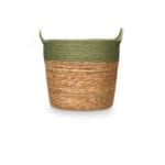 CESTO ASAS REDONDO VERDE 35X32