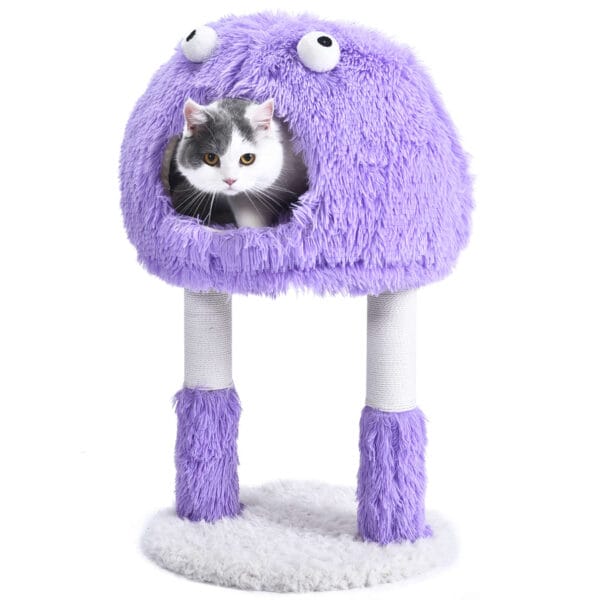 RASCADOR MONSTER LILA 44X84 CM