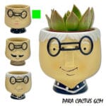 MACETA CARA PUNTOS 8X8 CM