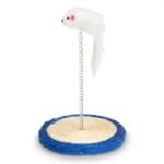 RASCADOR AZUL MUELLE RATON 15 CM