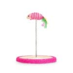 RASCADOR ROSA MUELLE RATON 19 CM