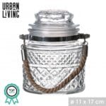 JARRA HERMETICA CRISTAL 11X17 CM