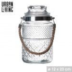 JARRA HERMETICA CRISTAL 12X23 CM