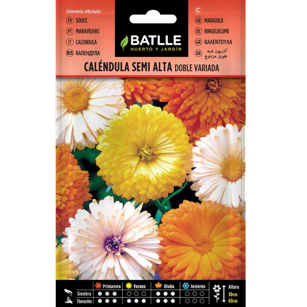 Calendula Semi Alta Doble Alta Variada
