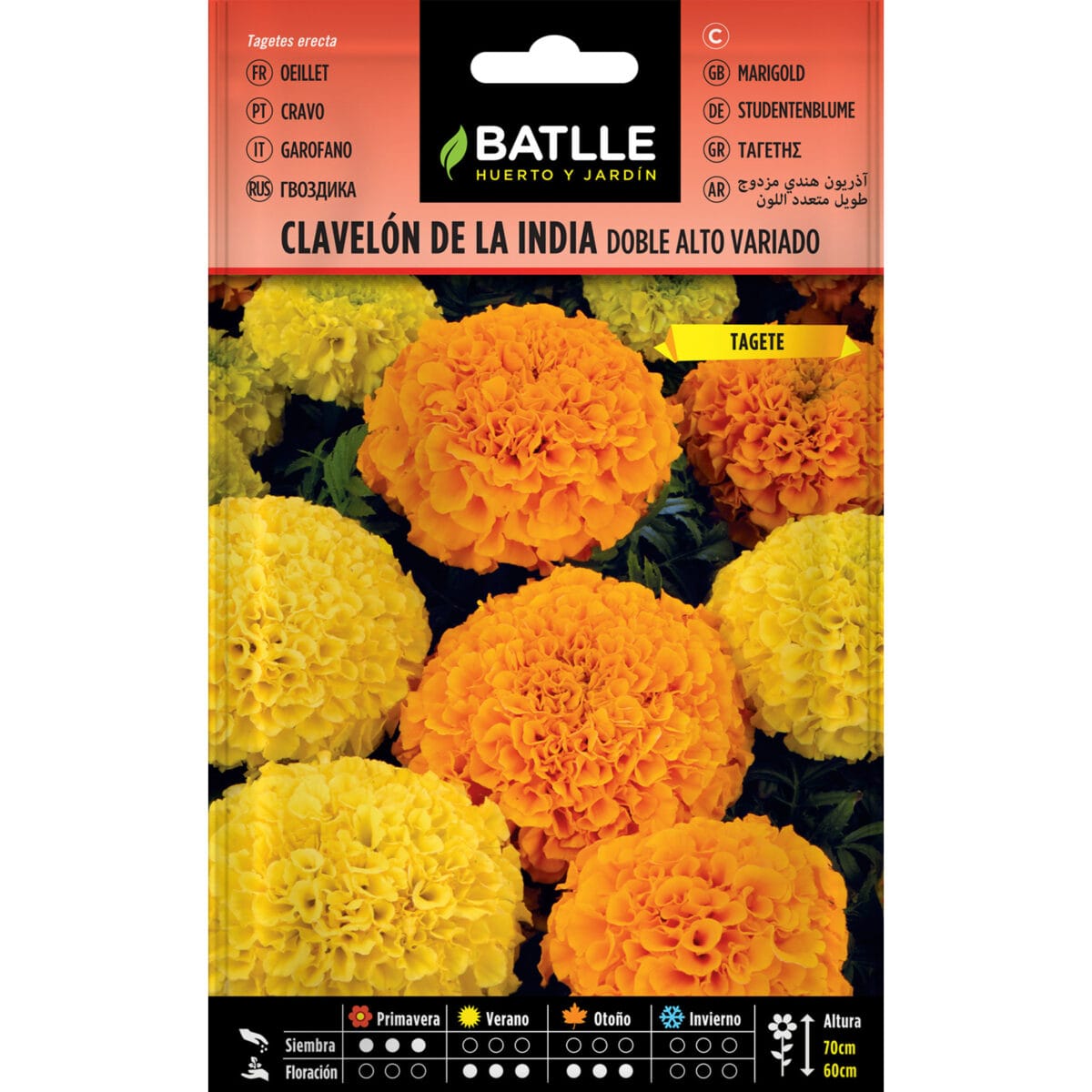 CLAVELON INDIA DOBLE ALTO VARIAD - Imagen 1