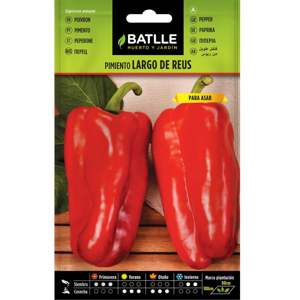 PIMIENTO LARGO DE REUS - Imagen 1