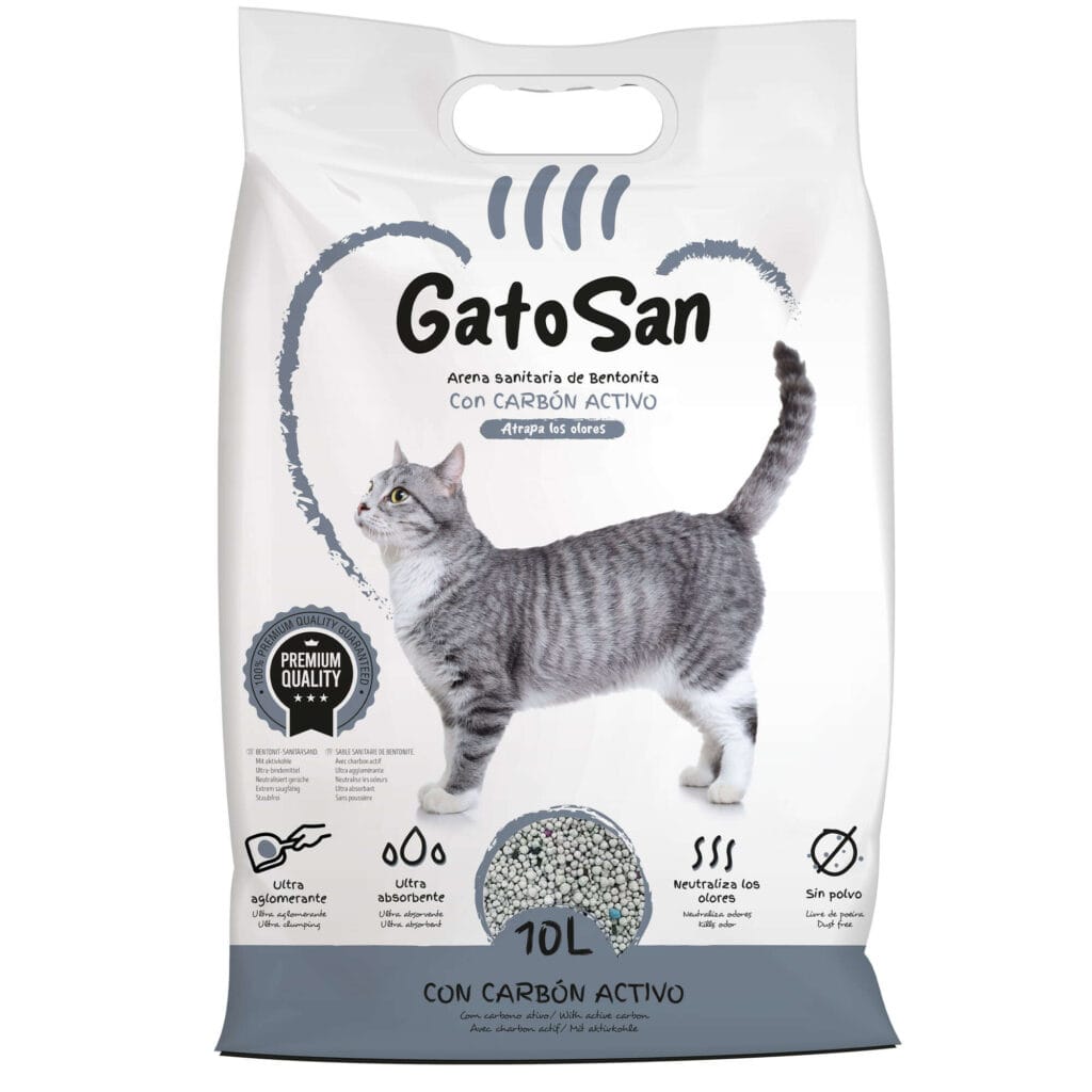 gts5 arena sanitaria de bentonita con carbon activado gatosan 10 l general 16408
