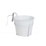 MACETA GARDEN METAL BLANCO 20X20