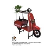 SCOOTER MESA ROJO 1210X515X1050