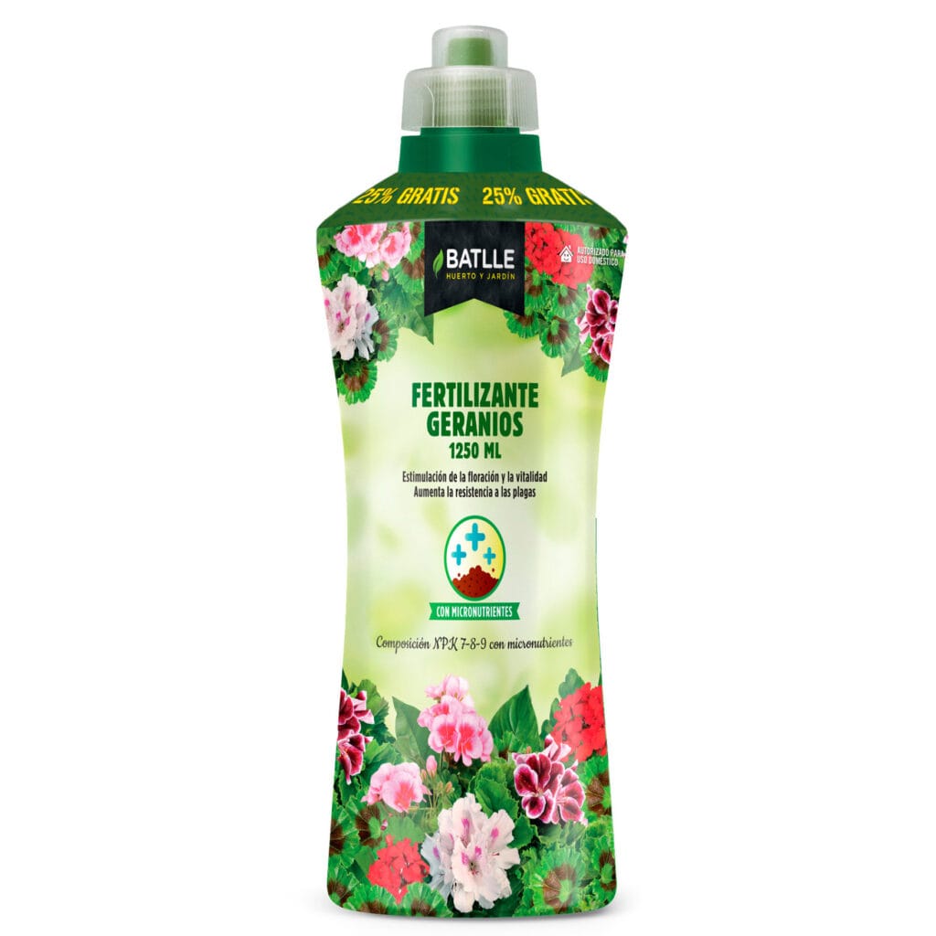 fertilizante geranios