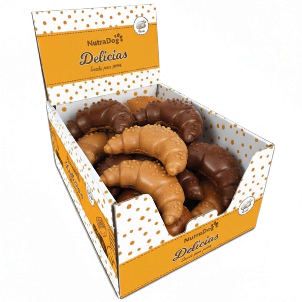 ntd1007 croissants de sabores surtidos nutradog delicias 20 uds empaquetado 17985