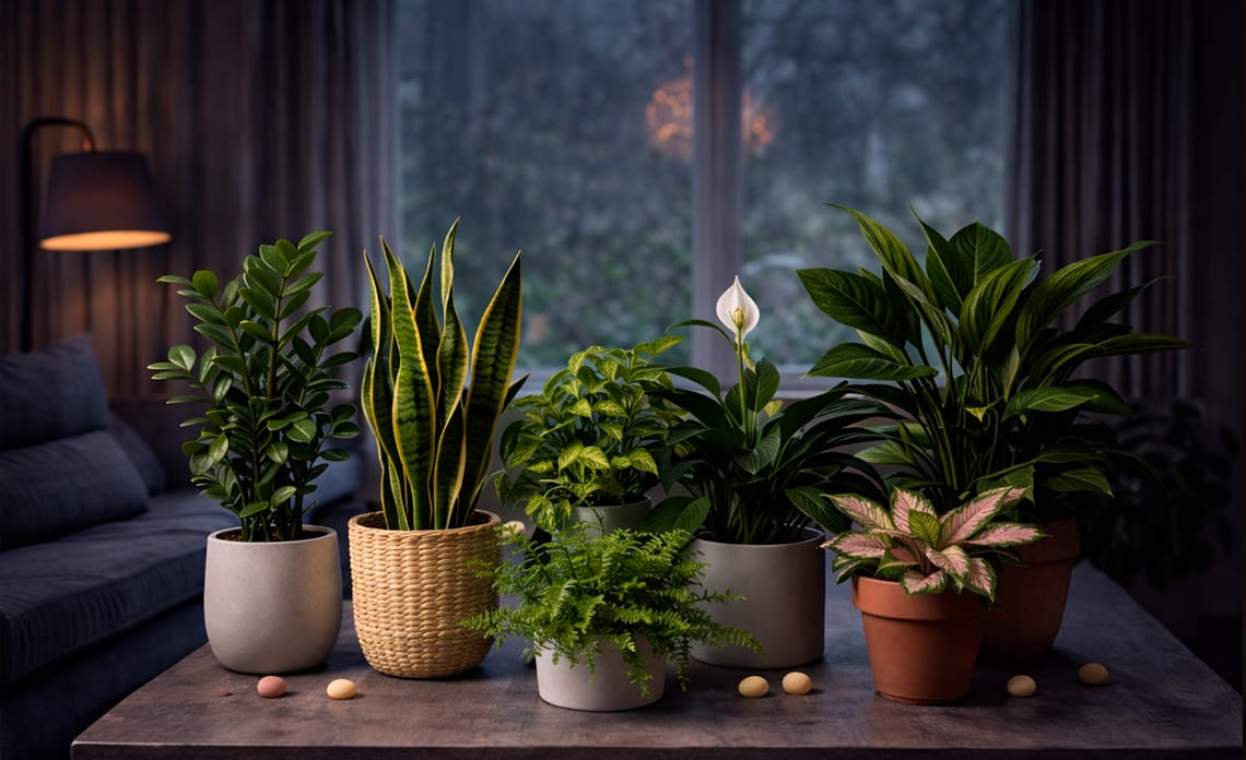 7 plantas resistentes para casas con poca luz en invierno