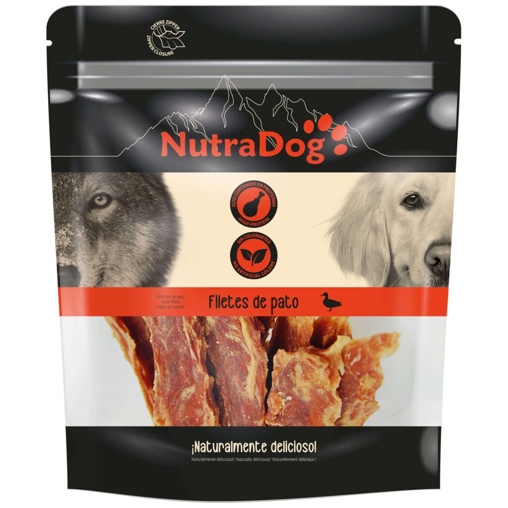 NTD1036 snack filetes de pato nutradog empaquetado 14621