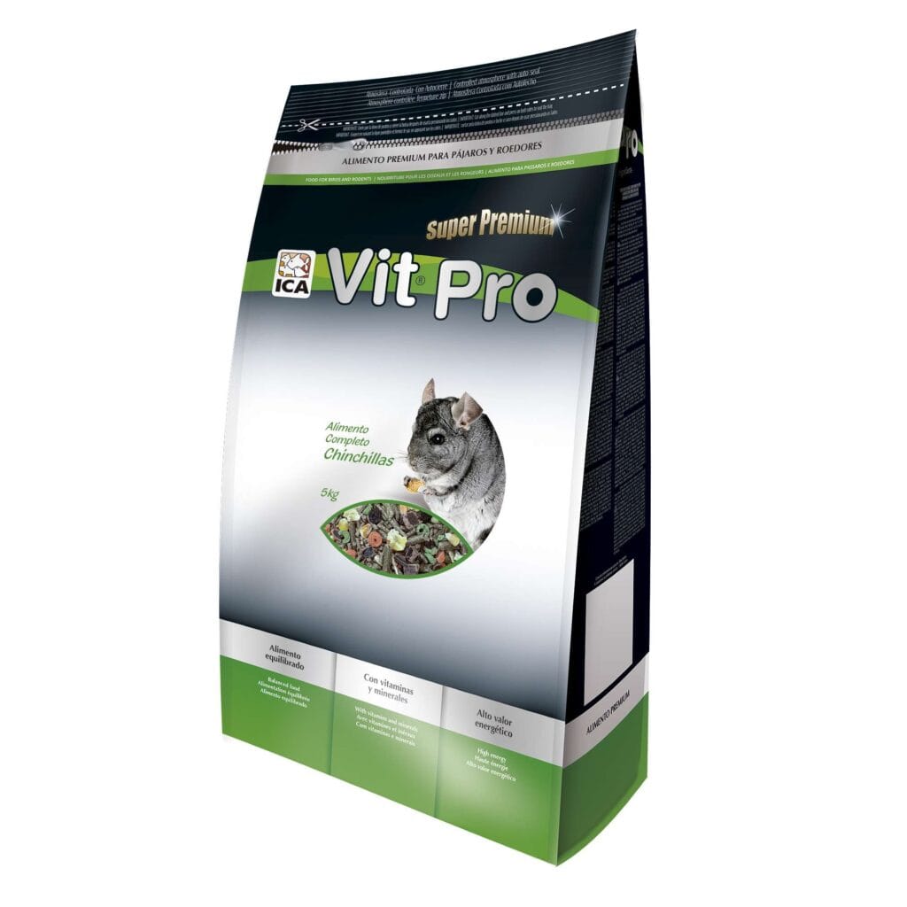 Alimento para Chinchillas con cierre Zip Vit Pro en bolsa 5 kg