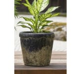 MACETA ENVEJECIDA AZUL 13,5 CM
