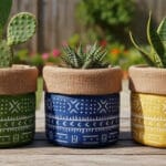 MACETA SACO AZUL 11 CM