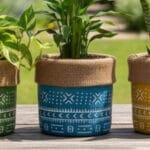 MACETA SACO AZUL 13,5 CM