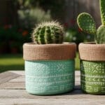 MACETA SACO TURQUESA 11 CM