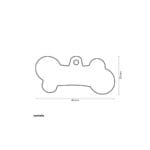 CHAPA HUESO XL ROJO - Imagen 3