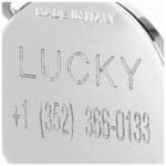 CHAPA HUESO XL LATON NEGRO - Imagen 2