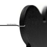 CHAPA CIRCULO PQ. ALUMINIO NEGRO - Imagen 2