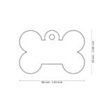 CHAPA HUESO GR. BRONCE CROMADO - Imagen 3