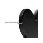 CHAPA HUESO XL LATON NEGRO - Imagen 5