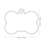 CHAPA HUESO XL TURQUESA - Imagen 2