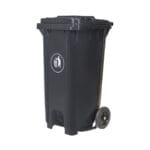CUBO BASURA PLASTICO RUEDA 80 L.