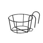 COLGANTE METAL MACETA 30 CM NEGR