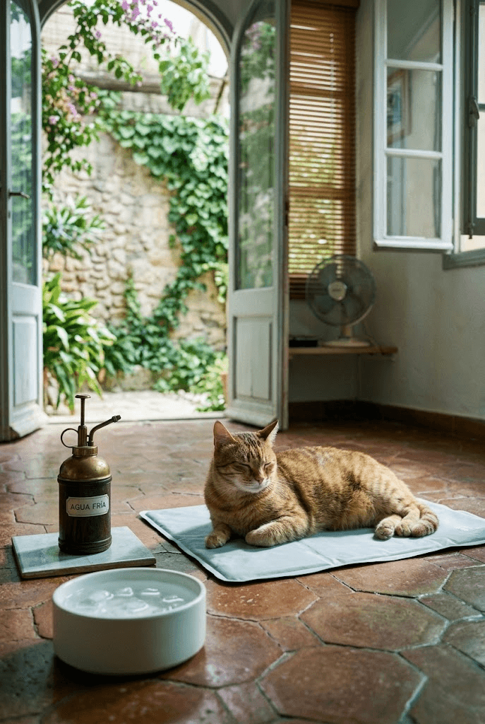 CÓMO REFRESCAR A TU GATO EN CASA DE FORMA SEGURA