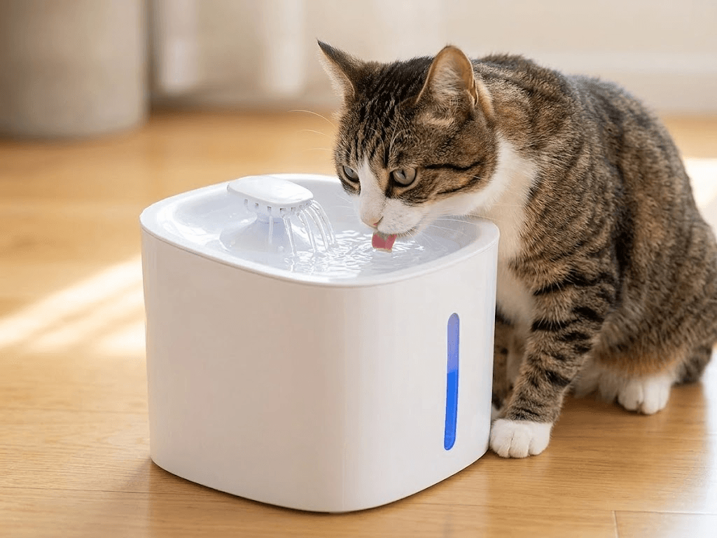 fuente gatos verano